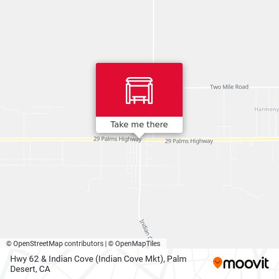 Mapa de Hwy 62 & Indian Cove (Indian Cove Mkt)