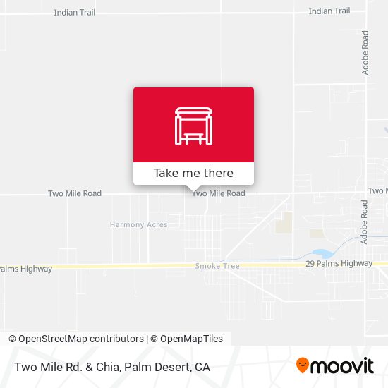 Mapa de Two Mile Rd. & Chia