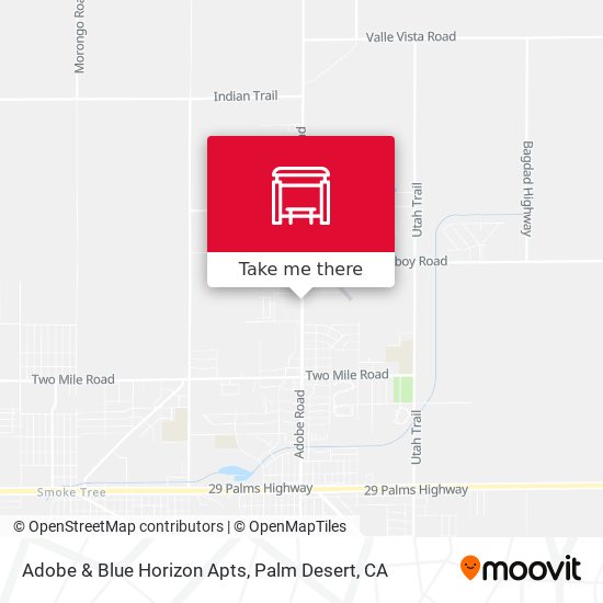 Adobe & Blue Horizon Apts map