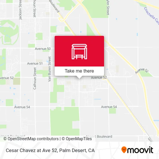 Cesar Chavez at Ave 52 map