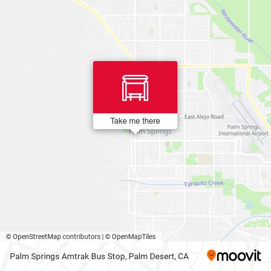Mapa de Palm Springs Amtrak Bus Stop