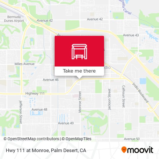 Hwy 111 at Monroe map