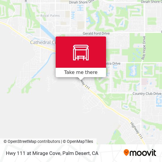 Hwy 111 at Mirage Cove map