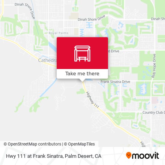 Hwy 111 at Frank Sinatra map