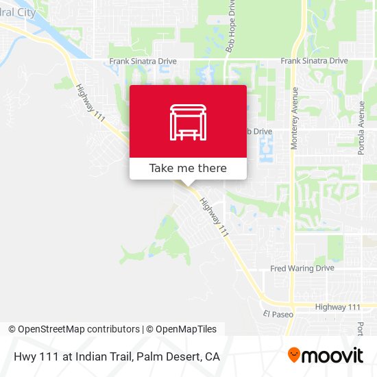 Mapa de Hwy 111 at Indian Trail
