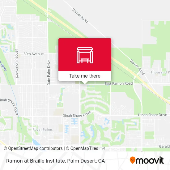 Ramon at Braille Institute map