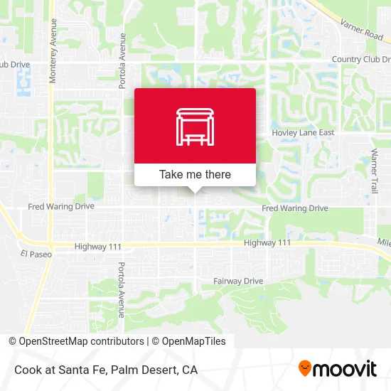 Cook at Santa Fe map