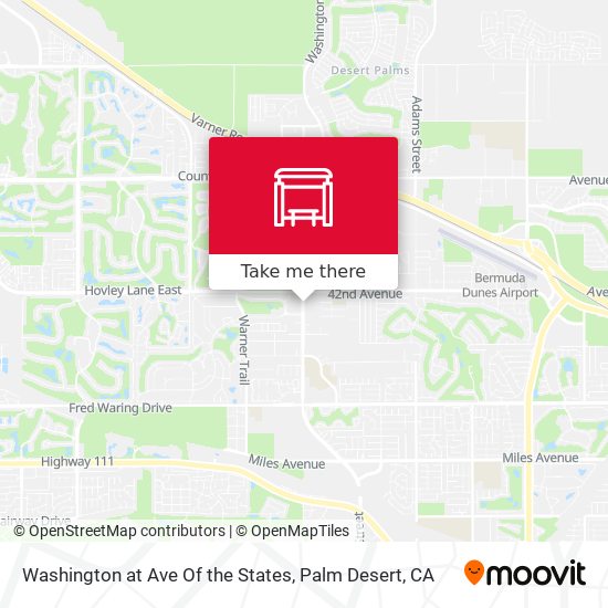 Washington at Ave Of the States map