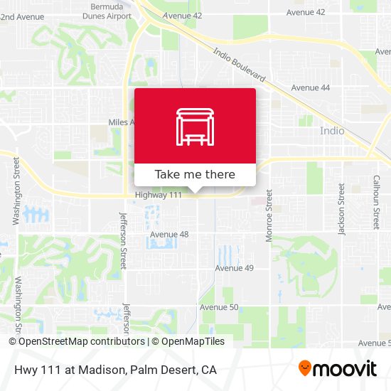 Hwy 111 at Madison map