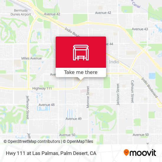 Mapa de Hwy 111 at Las Palmas