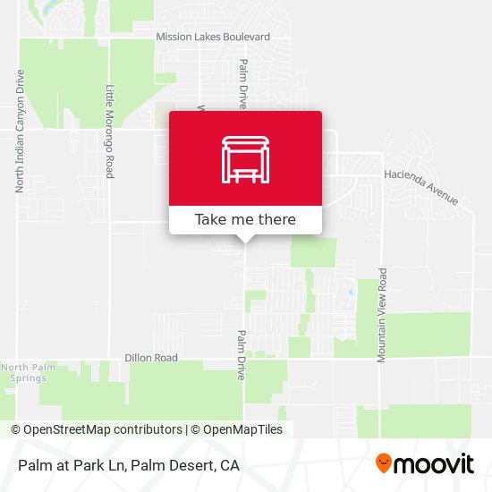 Palm at Park Ln map
