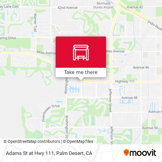 Adams St at Hwy 111 map