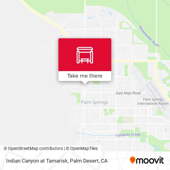 Indian Canyon at Tamarisk map