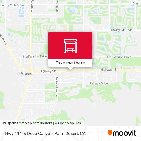 Mapa de Hwy 111 & Deep Canyon