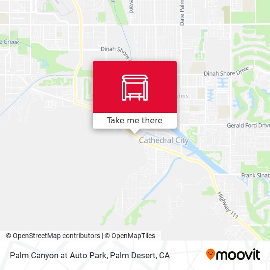 Palm Canyon at Auto Park map