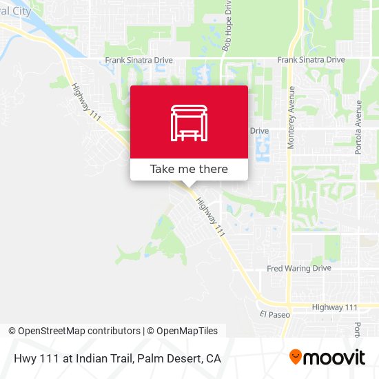 Mapa de Hwy 111 at Indian Trail