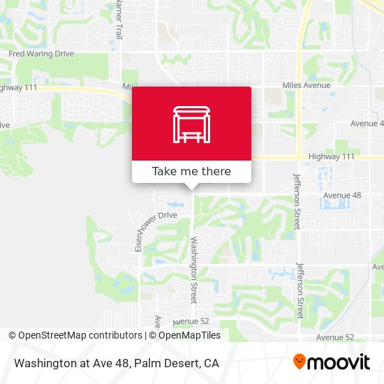 Washington at Ave 48 map