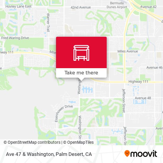 Ave 47 & Washington map