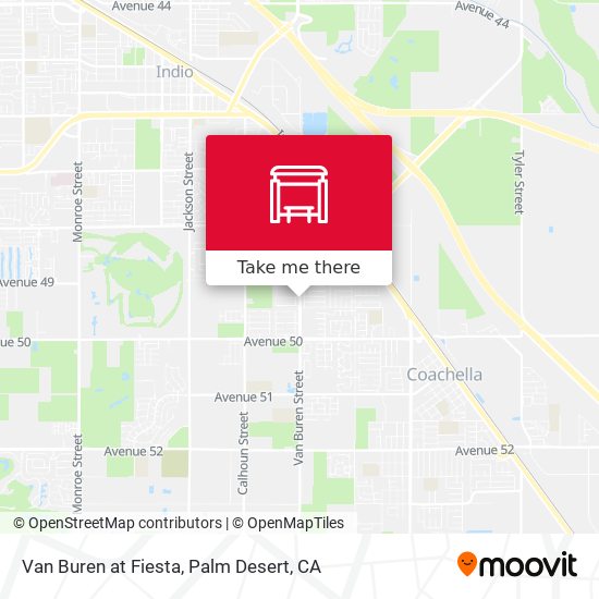 Van Buren at Fiesta map