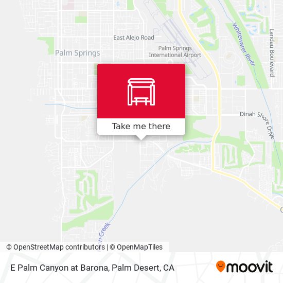 E Palm Canyon at Barona map