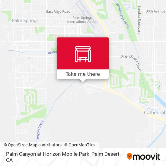 Mapa de Palm Canyon at Horizon Mobile Park