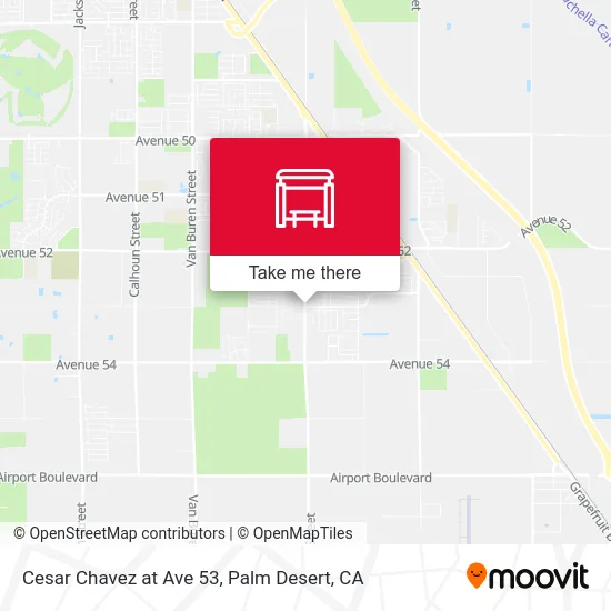 Cesar Chavez at Ave 53 map