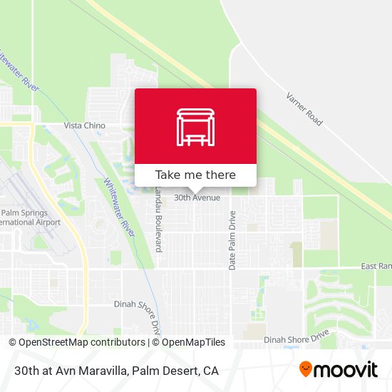 Mapa de 30th at Avn Maravilla