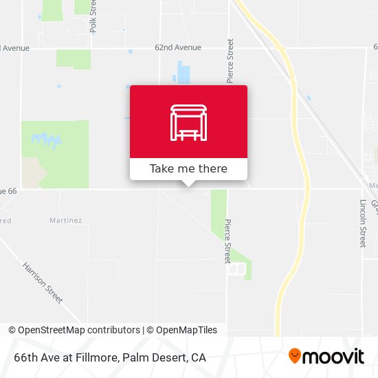 66th Ave at Fillmore map