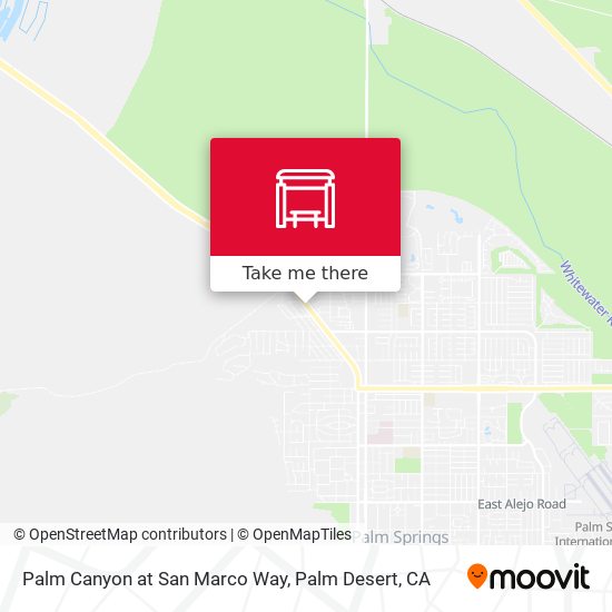 Mapa de Palm Canyon at San Marco Way