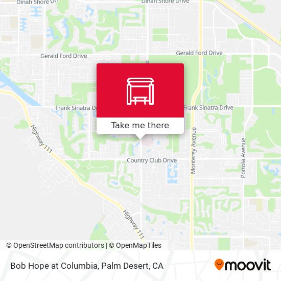 Bob Hope at Columbia map