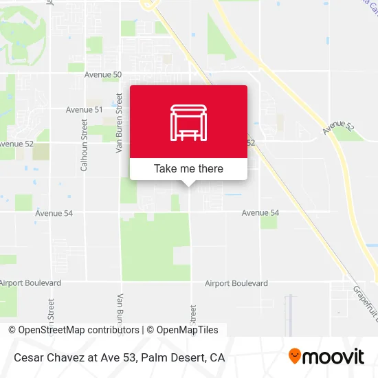 Cesar Chavez at Ave 53 map