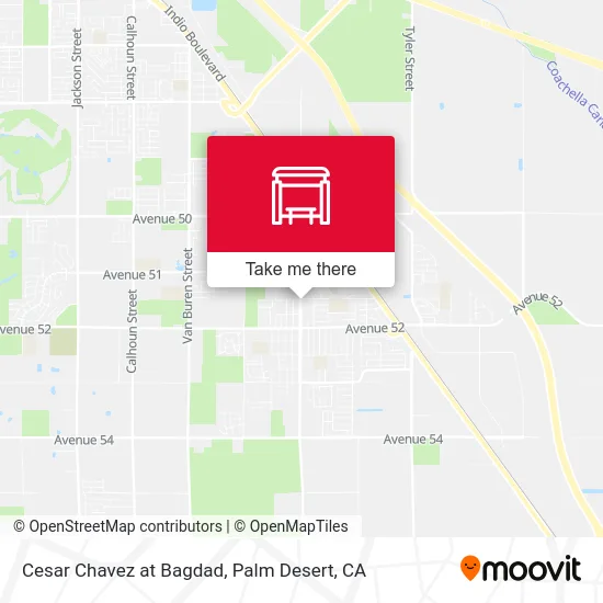 Cesar Chavez at Bagdad map