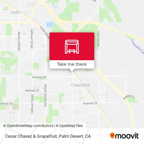 Cesar Chavez & Grapefruit map