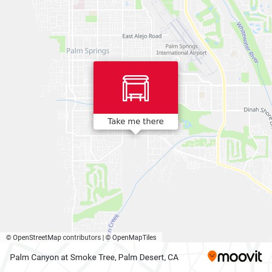 Palm Canyon at Smoke Tree map