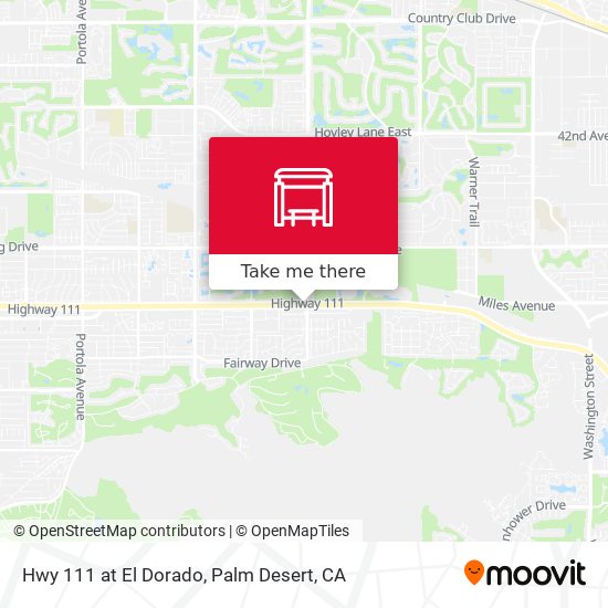 Hwy 111 at El Dorado map
