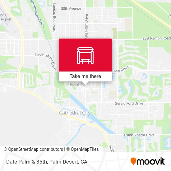 Date Palm & 35th map