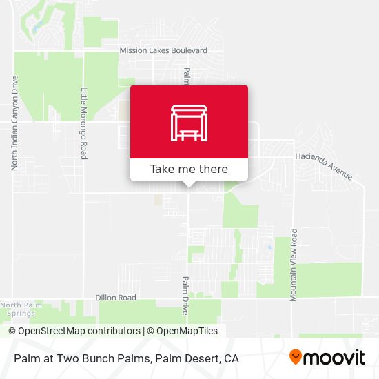Mapa de Palm at Two Bunch Palms