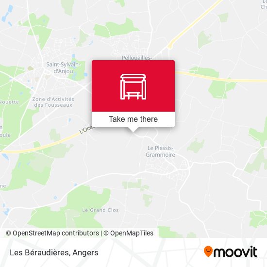 Les Béraudières map