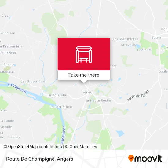 Route De Champigné map