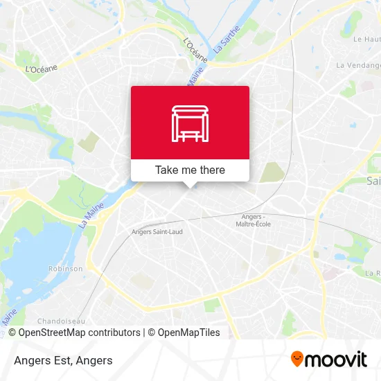 Angers Est map