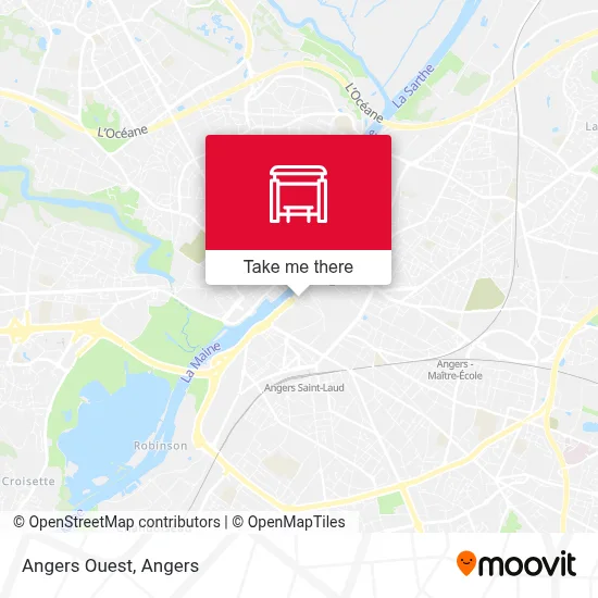 Angers Ouest map
