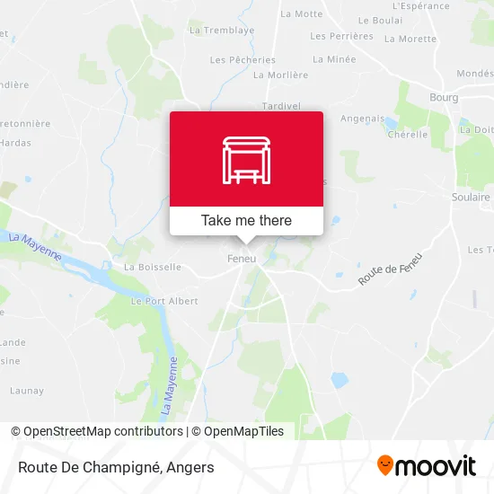 Route De Champigné map