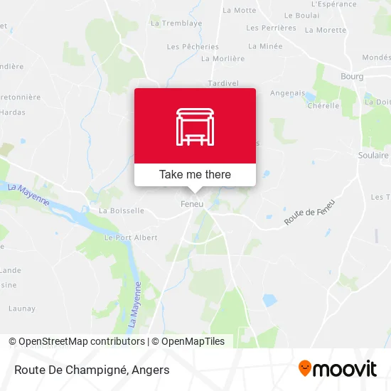 Route De Champigné map