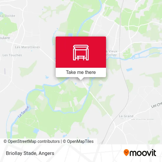 Briollay Stade map