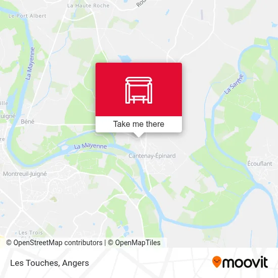 Les Touches map