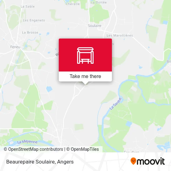 Beaurepaire Soulaire map