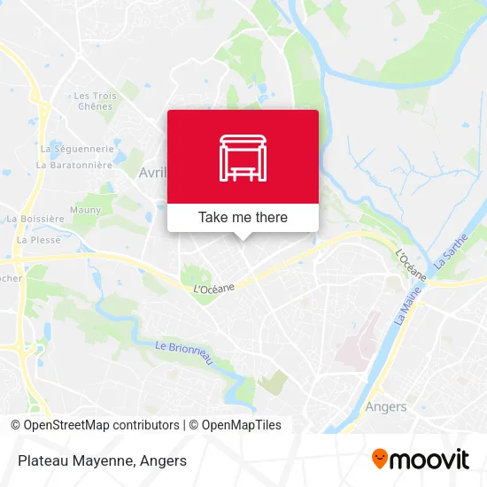 Plateau Mayenne map