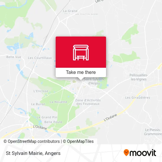 St Sylvain Mairie map