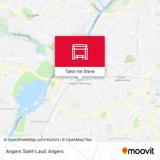 Angers Saint-Laud map