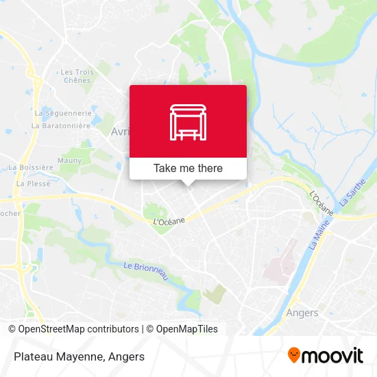 Plateau Mayenne map